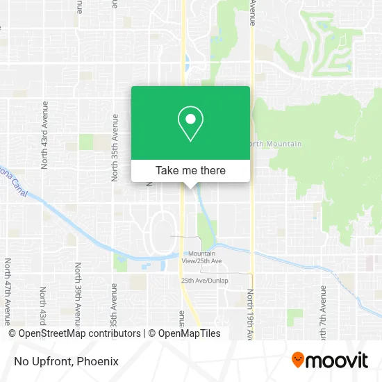 No Upfront map