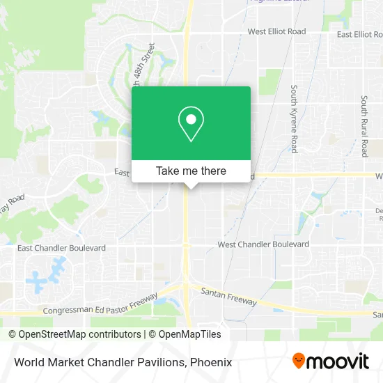 World Market Chandler Pavilions map