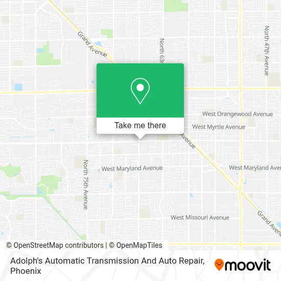 Adolph's Automatic Transmission And Auto Repair map