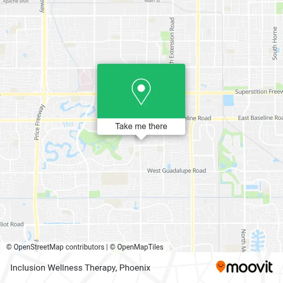Inclusion Wellness Therapy map