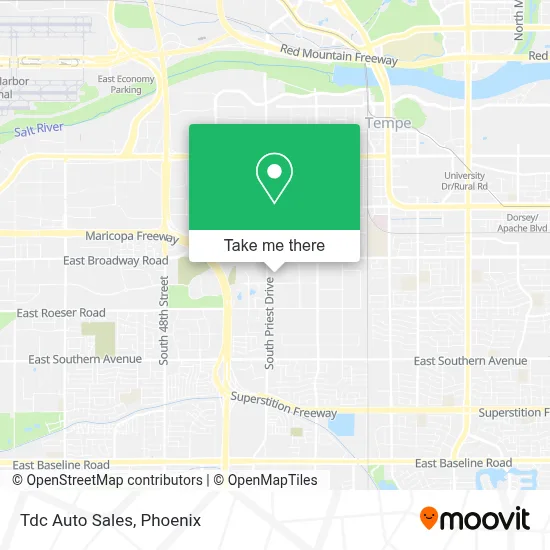 Tdc Auto Sales map