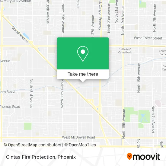 Cintas Fire Protection map