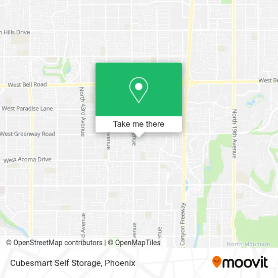 Cubesmart Self Storage map