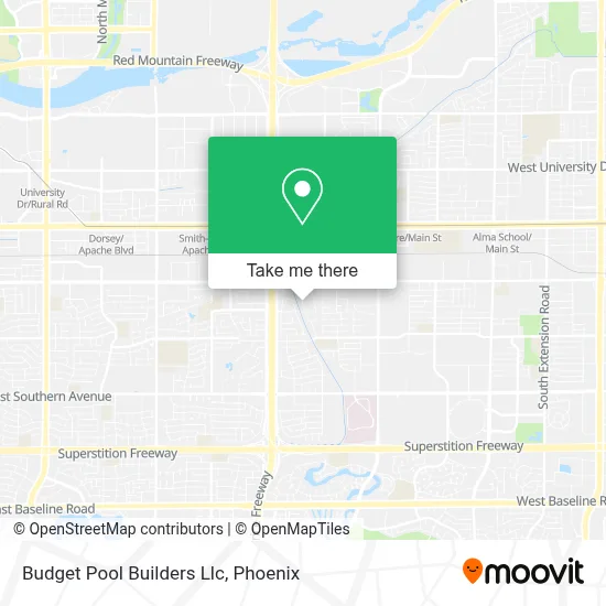 Budget Pool Builders Llc map