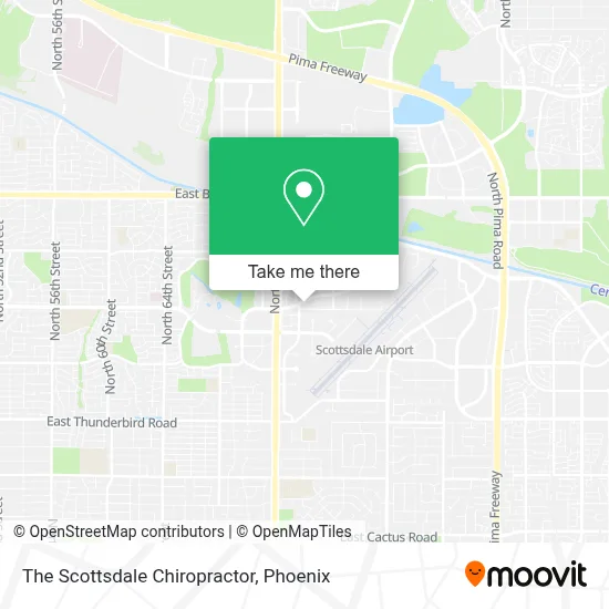 The Scottsdale Chiropractor map