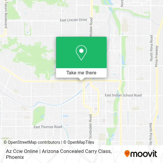 Az Ccw Online | Arizona Concealed Carry Class map