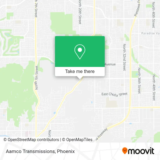 Aamco Transmissions map