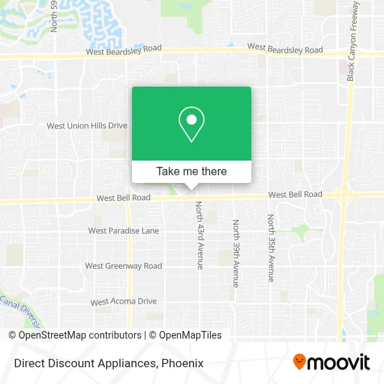 Direct Discount Appliances map