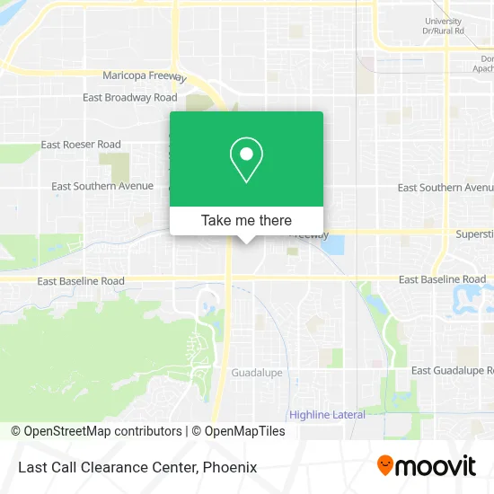 Last Call Clearance Center map