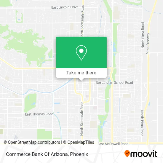Commerce Bank Of Arizona map