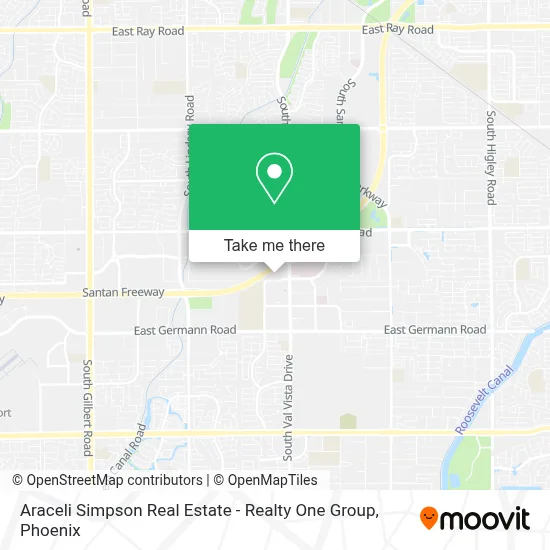 Araceli Simpson Real Estate - Realty One Group map