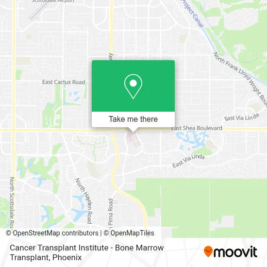 Cancer Transplant Institute - Bone Marrow Transplant map
