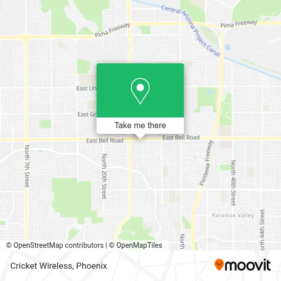 Cricket Wireless map