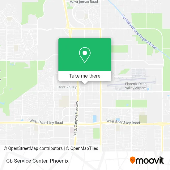Gb Service Center map