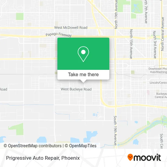 Prigressive Auto Repair map