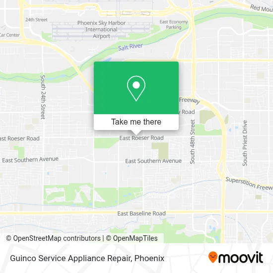 Guinco Service Appliance Repair map