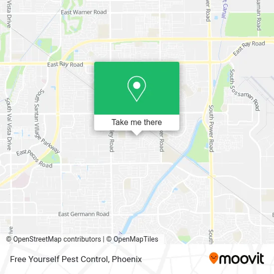 Free Yourself Pest Control map