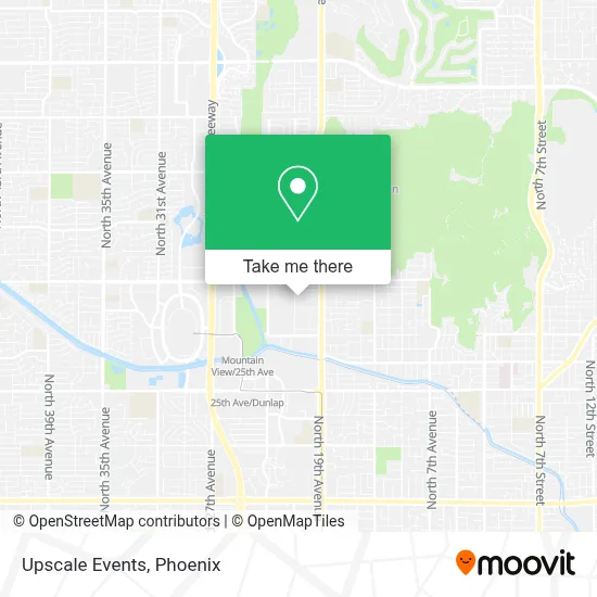 Upscale Events map