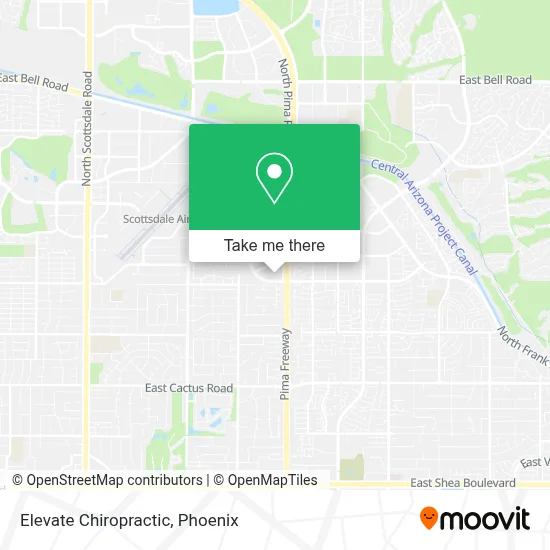 Elevate Chiropractic map