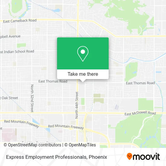 Express Employment Professionals map