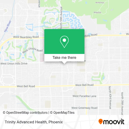 Trinity Advanced Health map