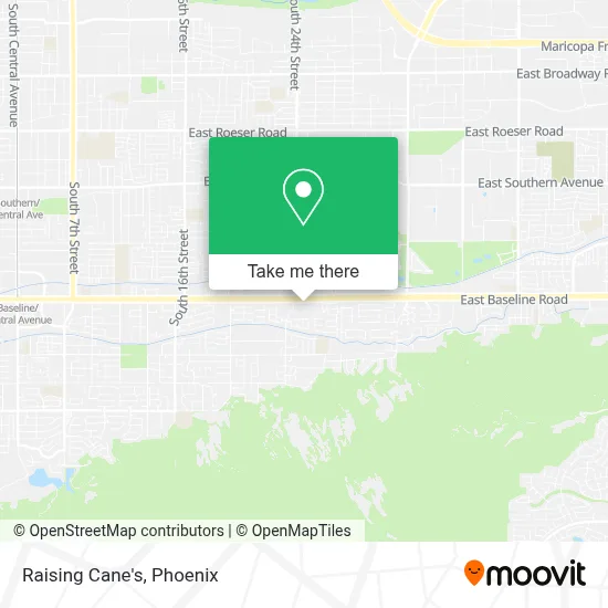 Raising Cane's map
