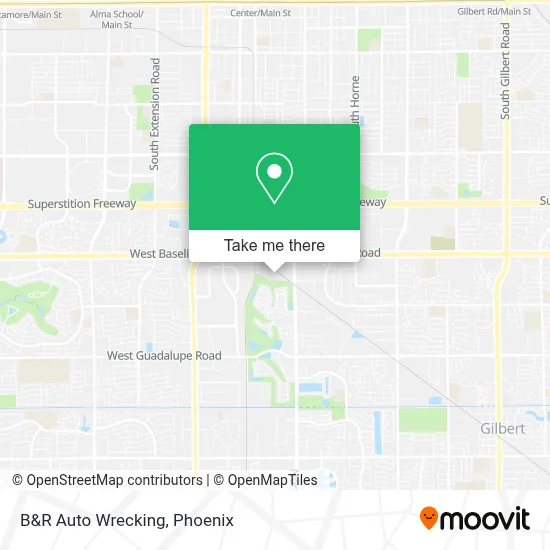 B&R Auto Wrecking map