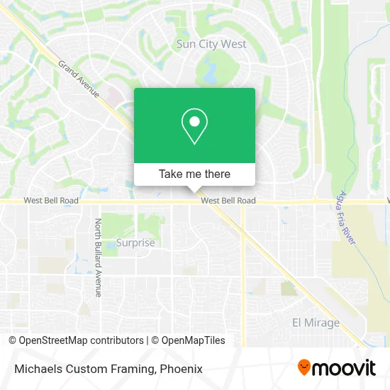 Michaels Custom Framing map