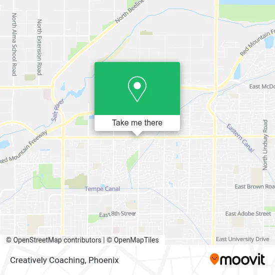 Creatively Coaching map