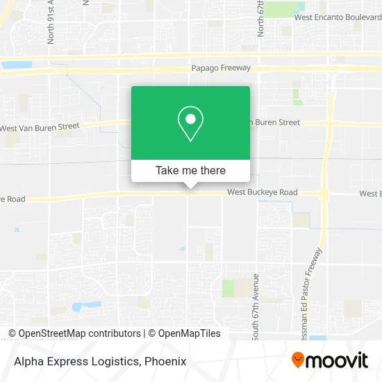Alpha Express Logistics map