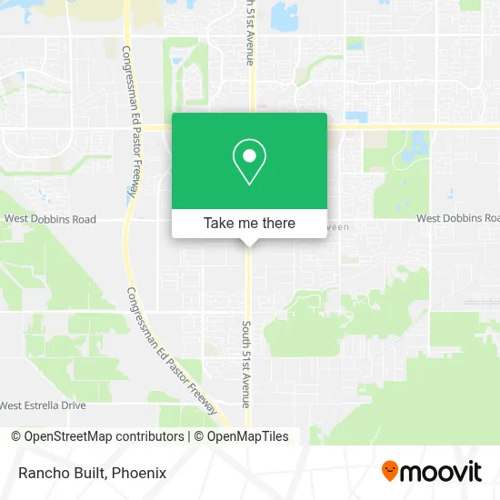 Rancho Built map