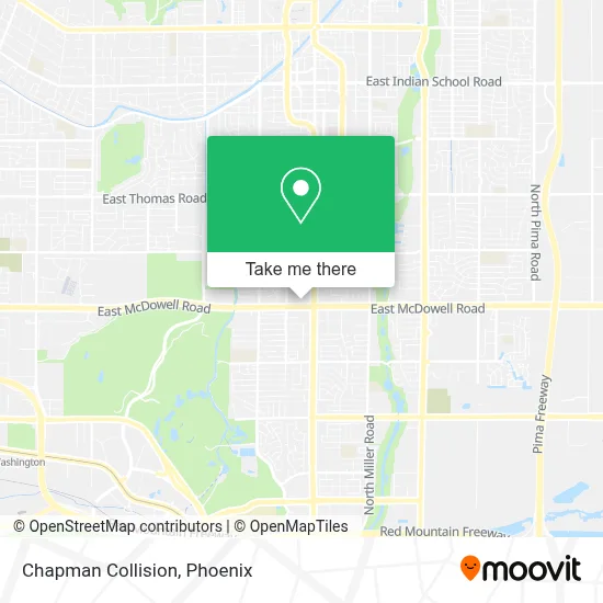 Chapman Collision map