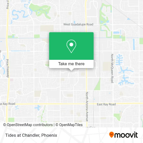 Tides at Chandler map