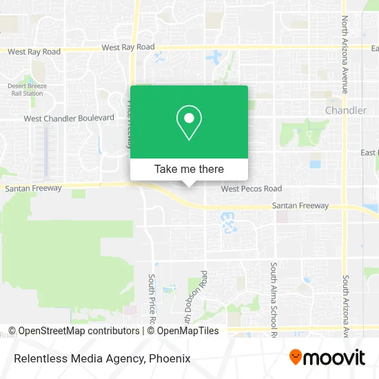 Relentless Media Agency map