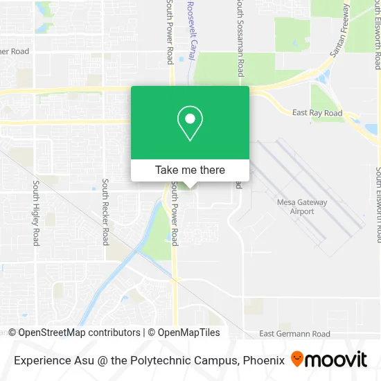 Experience Asu @ the Polytechnic Campus map