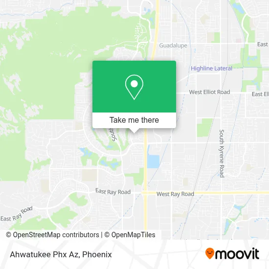 Ahwatukee Phx Az map
