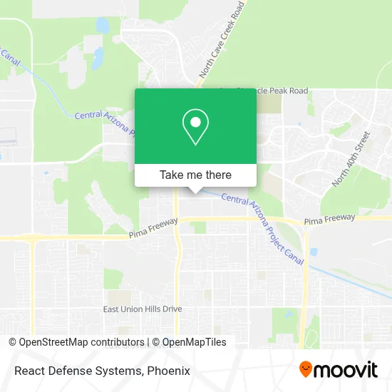 React Defense Systems map
