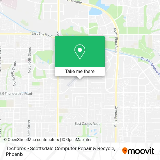 Techbros - Scottsdale Computer Repair & Recycle map