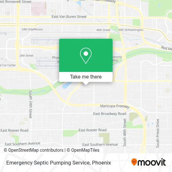 Emergency Septic Pumping Service map