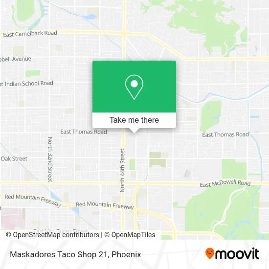 Maskadores Taco Shop 21 map