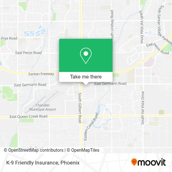 K-9 Friendly Insurance map