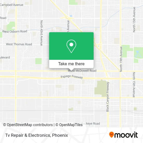 Tv Repair & Electronics map