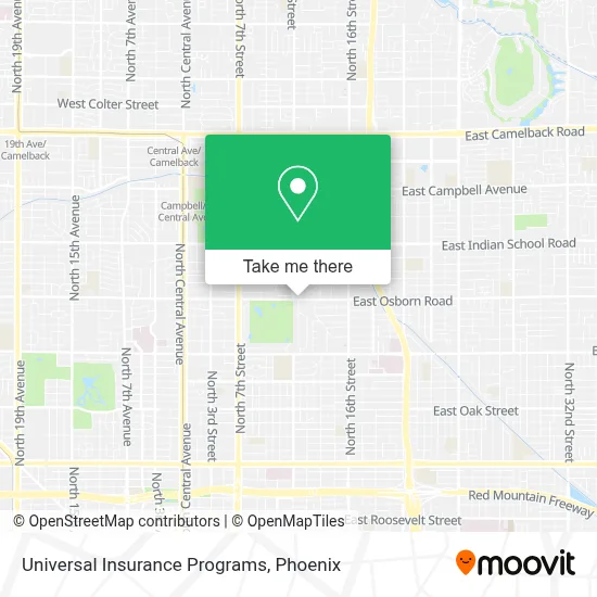 Universal Insurance Programs map