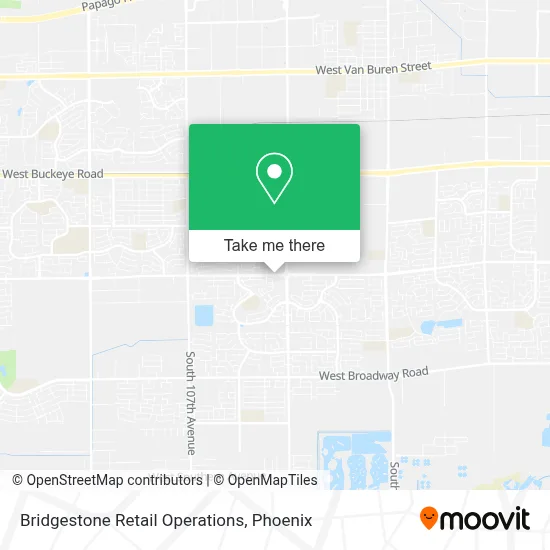 Bridgestone Retail Operations map