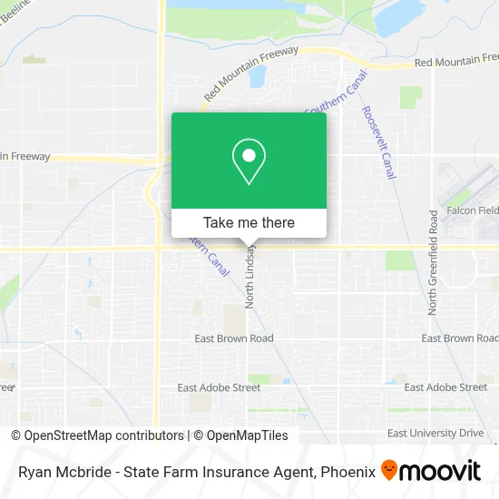 Ryan Mcbride - State Farm Insurance Agent map