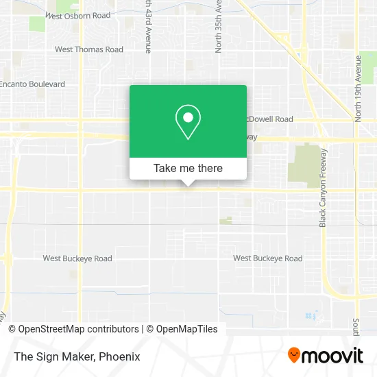 The Sign Maker map