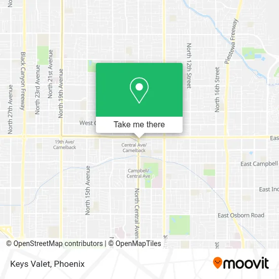 Keys Valet map