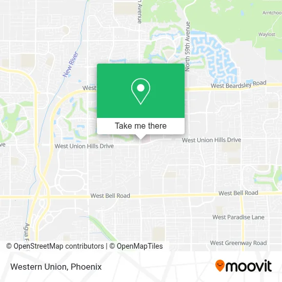 Western Union map
