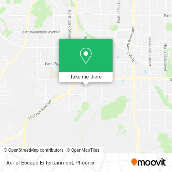 Aerial Escape Entertainment map