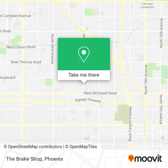 The Brake Shop map